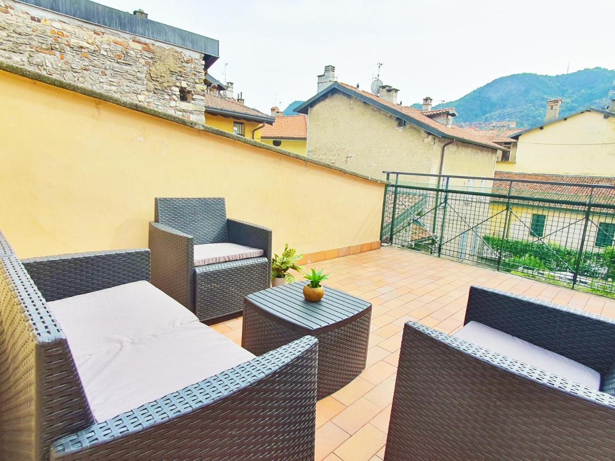 King Como Lake Center 9 Posti Letto- Grande Terrazza - 2 Bagni Privati Esterno foto